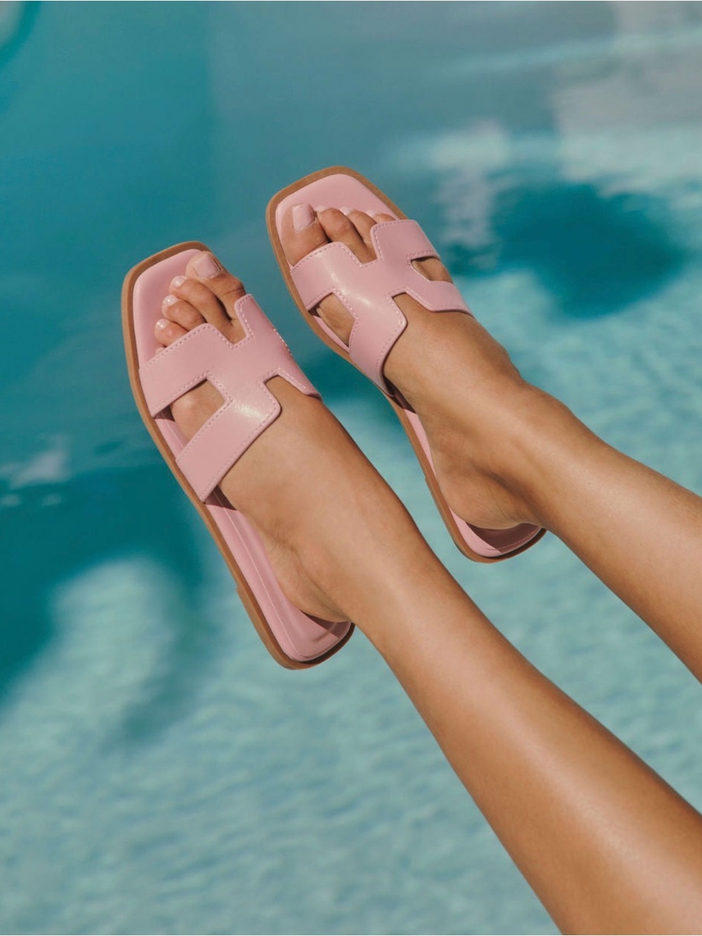 Never Worn Women's Pink Slide Sandals - Picture 5 of 9